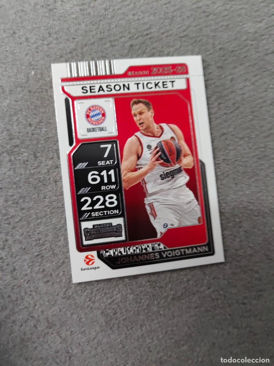 Coleccionismo deportivo: 53 JOHANNES VOIGTMANN FC BAYERN MUNICH EUROLEAGUE 2025 26 CONTENDERS PANINI 2026 25 BASKETBALL
