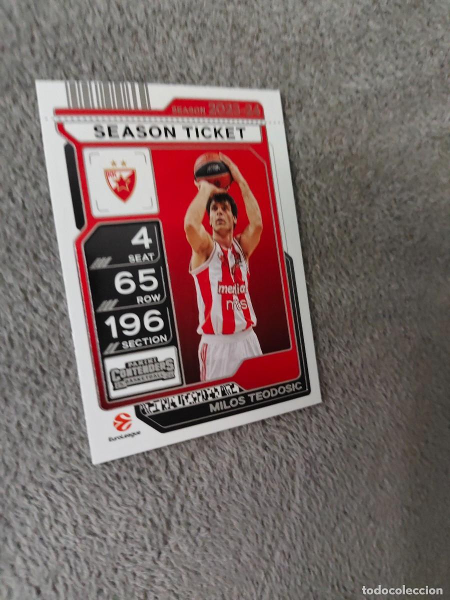 Coleccionismo deportivo: 55 MILOS TEODOSIC CRVENA ZVEZDA BELGRADE EUROLEAGUE 2025 26 CONTENDERS PANINI 2026 25 BASKETBALL