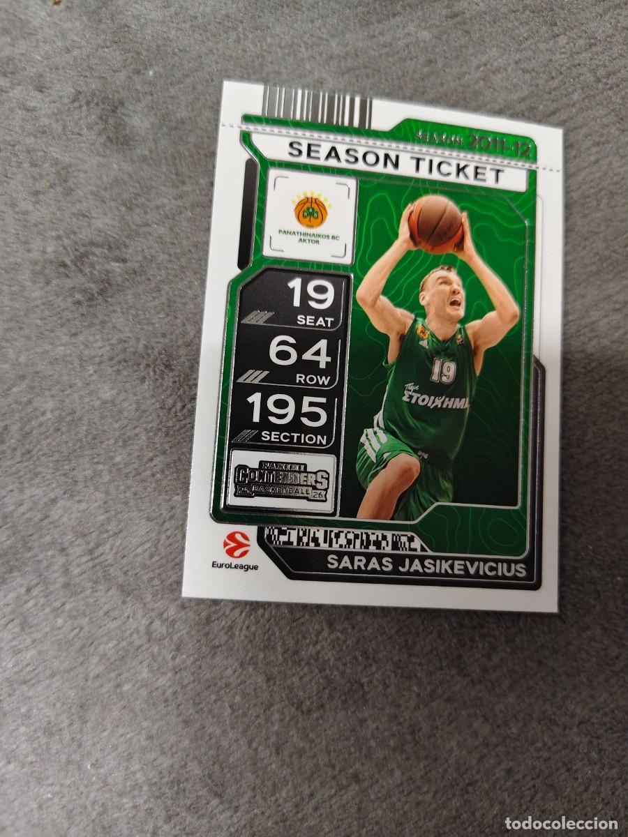 Coleccionismo deportivo: 56 SARAS JASIKEVICIUS PANATHINAIKOS ATHENS EUROLEAGUE 2025 26 CONTENDERS PANINI 2026 25 BASKETBA