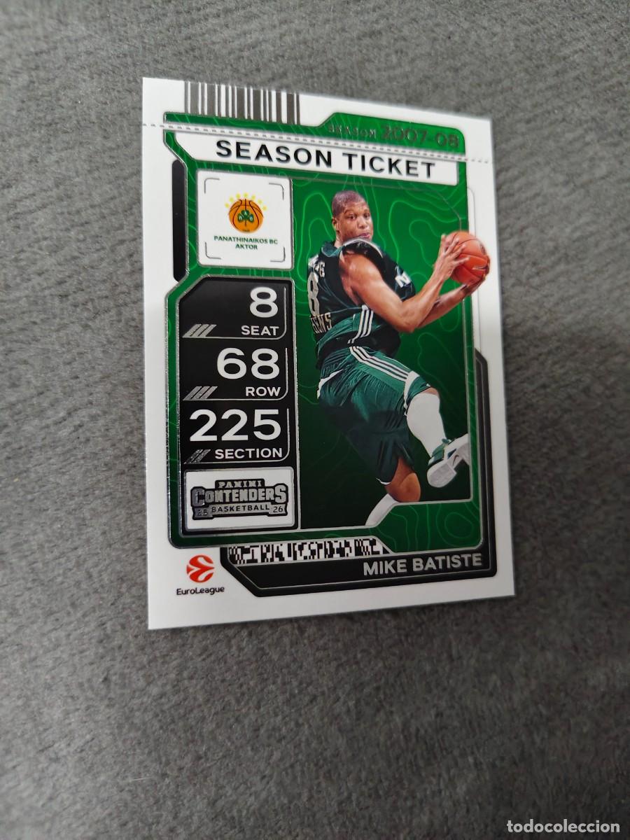 Coleccionismo deportivo: 57 MIKE BATISTE PANATHINAIKOS ATHENS EUROLEAGUE 2025 26 CONTENDERS PANINI 2026 25 BASKETBALL