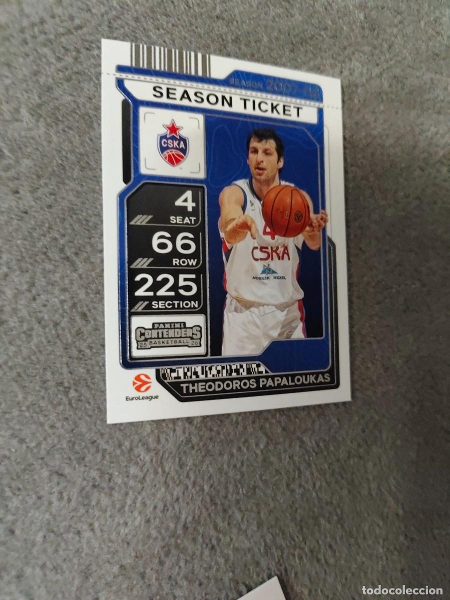 Coleccionismo deportivo: 58 THEODOROS PAPALOUKAS CSKA MOSCOW EUROLEAGUE 2025 26 CONTENDERS PANINI 2026 25 BASKETBALL