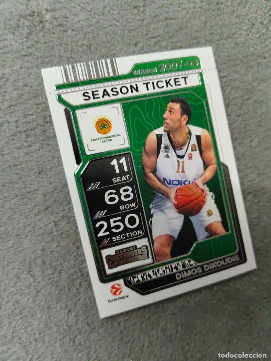 Coleccionismo deportivo: 59 DIMOS DIKOUDIS PANATHINAIKOS ATHENS EUROLEAGUE 2025 26 CONTENDERS PANINI 2026 25 BASKETBALL