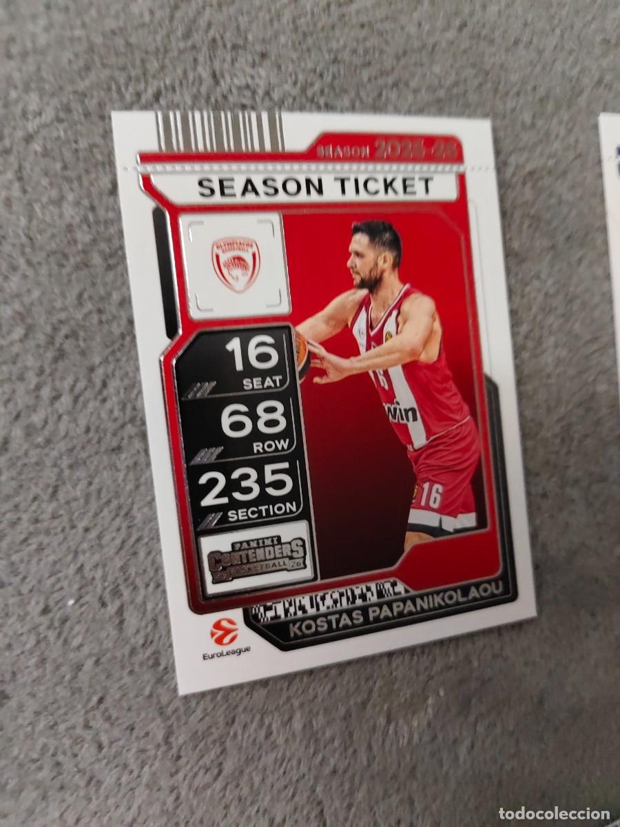 Sammelleidenschaft Sport: 60 KOSTAS PAPANIKOLAOU OLYMPIACOS PIRAEUS EUROLEAGUE 2025 26 CONTENDERS PANINI 2026 25 BASKETBAL