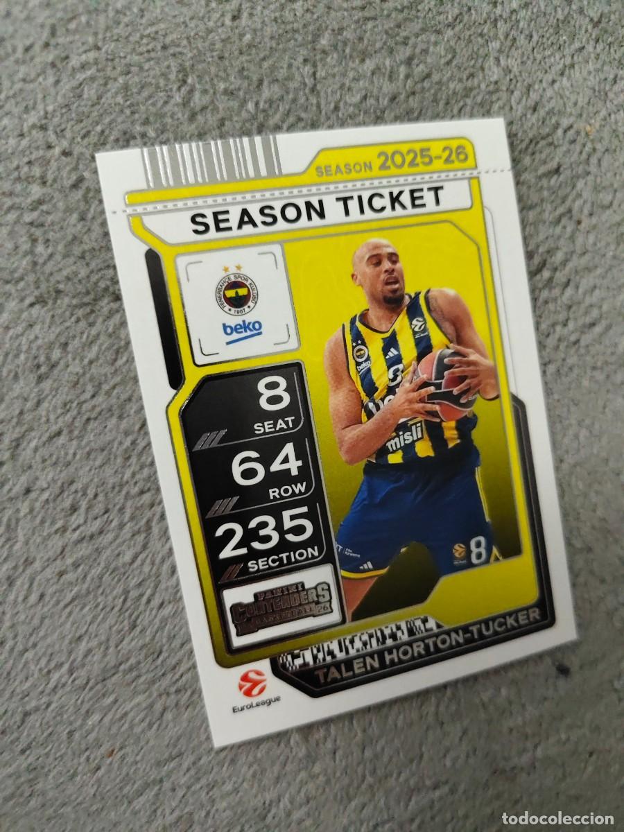 Colecionismo desportivo: 62 TALEN HORTON-TUCKER FENERBAHCE BEKO ISTANBUL EUROLEAGUE 2025 26 CONTENDERS PANINI 2026 25 BAS