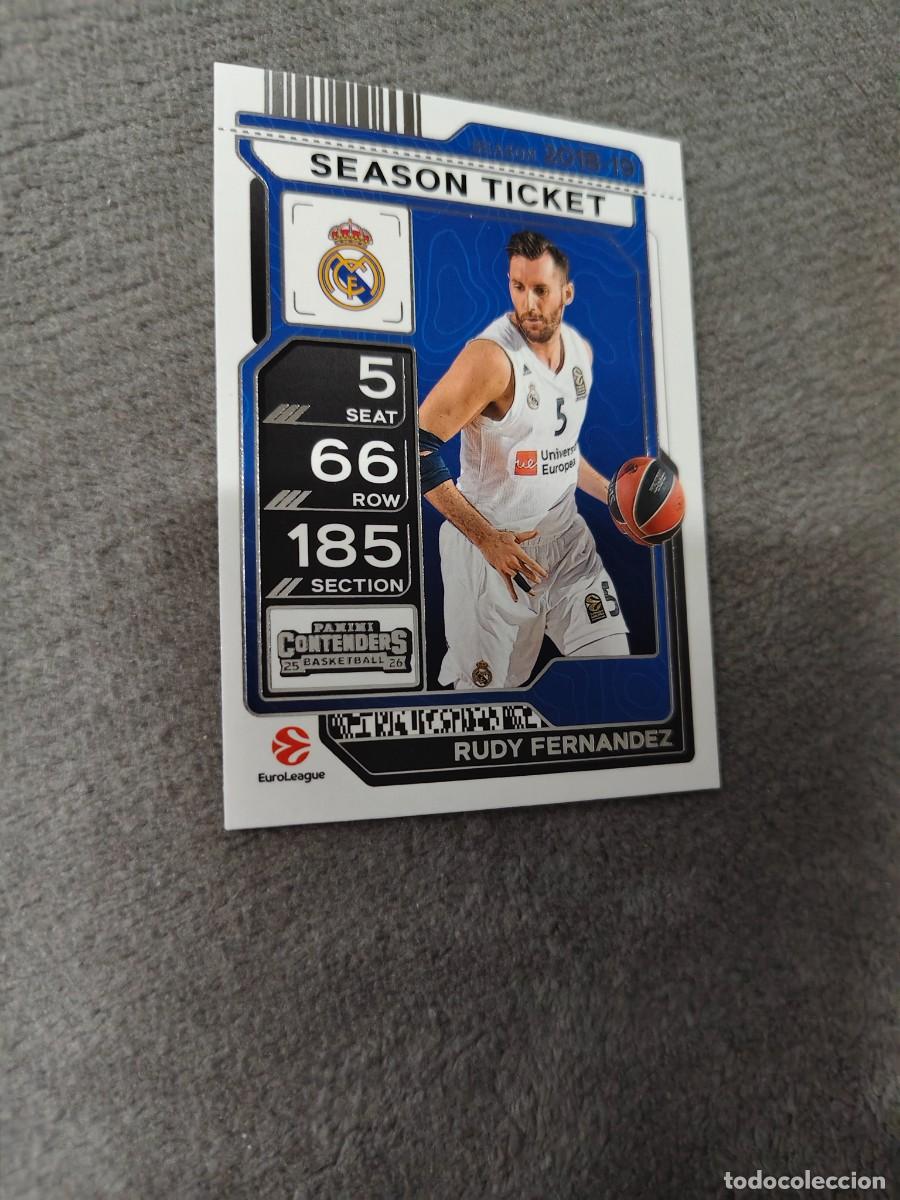 Coleccionismo deportivo: 63 RUDY FERNANDEZ REAL MADRID EUROLEAGUE 2025 26 CONTENDERS PANINI 2026 25 BASKETBALL