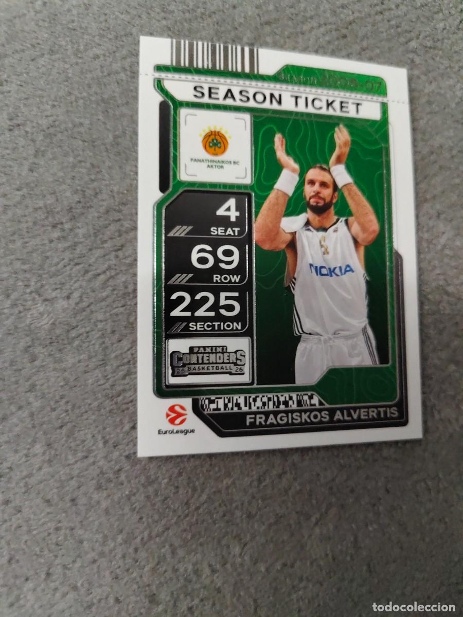 Coleccionismo deportivo: 66 FRAGISKOS ALVERTIS PANATHINAIKOS ATHENS EUROLEAGUE 2025 26 CONTENDERS PANINI 2026 25 BASKETBA