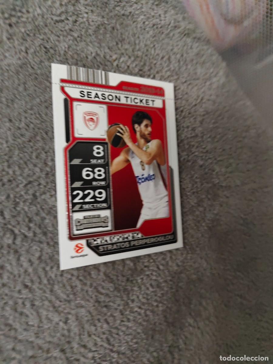 Coleccionismo deportivo: 68 STRATOS PERPEROGLOU OLYMPIACOS PIRAEUS EUROLEAGUE 2025 26 CONTENDERS PANINI 2026 25 BASKETBAL