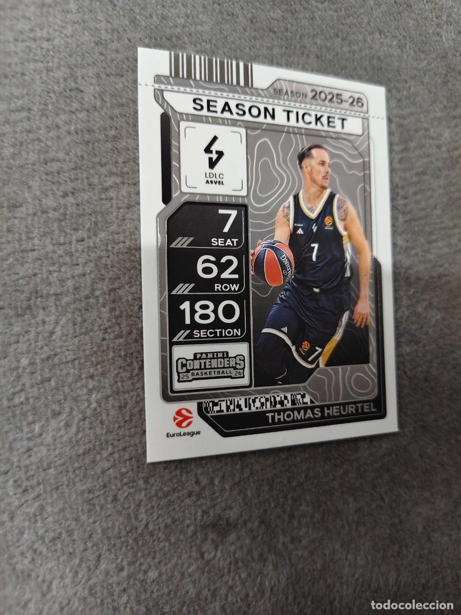 Coleccionismo deportivo: 72 THOMAS HEURTEL LDLC ASVEL VILLEURBANNE EUROLEAGUE 2025 26 CONTENDERS PANINI 2026 25 BASKETBAL