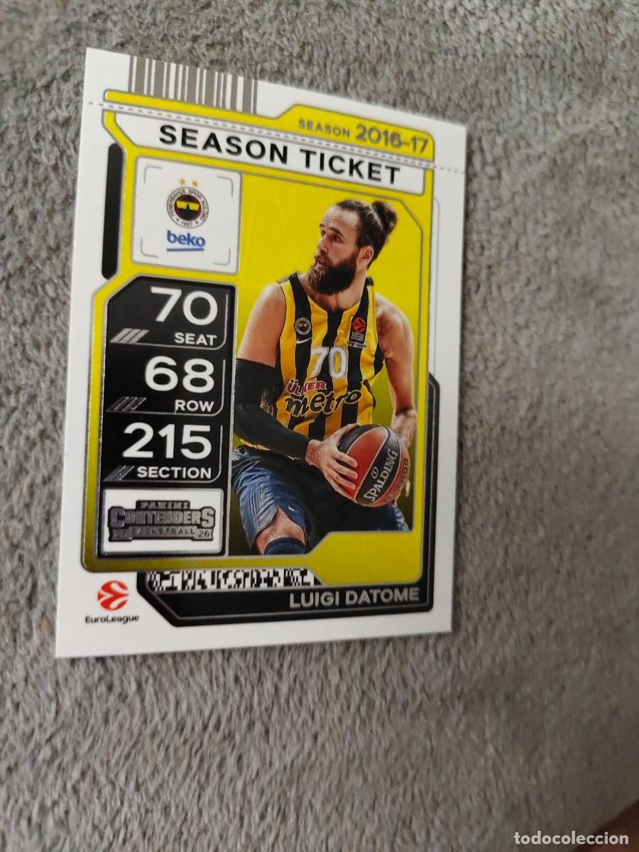 Collectionnisme sportif: 77 LUIGI DATOME FENERBAHCE BEKO ISTANBUL EUROLEAGUE 2025 26 CONTENDERS PANINI 2026 25 BASKETBALL