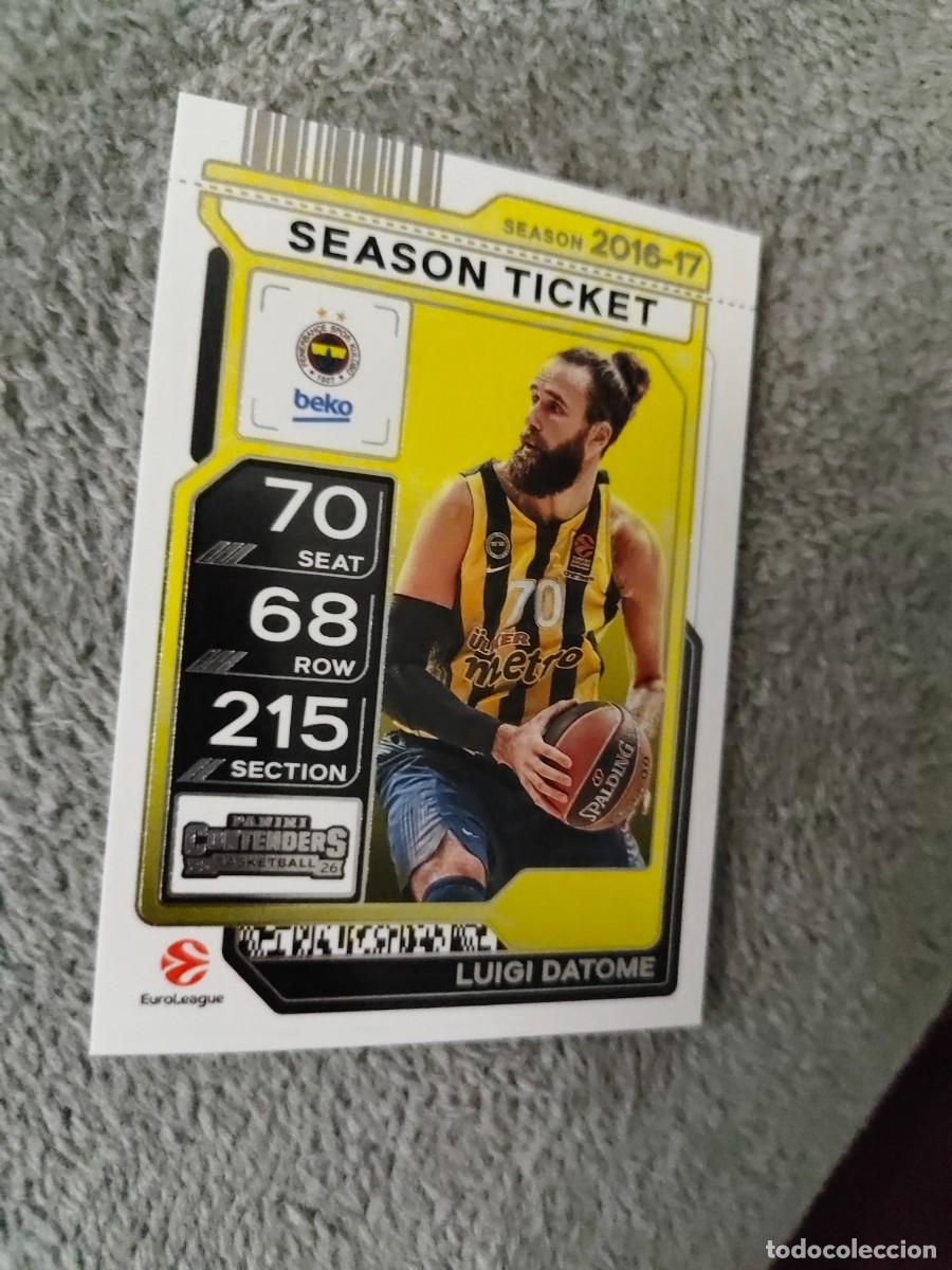 Collectionnisme sportif: 77 LUIGI DATOME FENERBAHCE BEKO ISTANBUL EUROLEAGUE 2025 26 CONTENDERS PANINI 2026 25 BASKETBALL