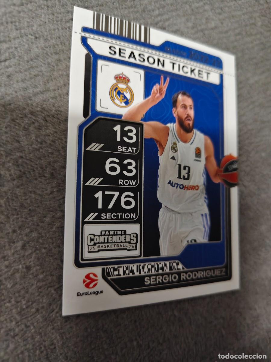 Collectionnisme sportif: 78 SERGIO RODRIGUEZ REAL MADRID EUROLEAGUE 2025 26 CONTENDERS PANINI 2026 25 BASKETBALL