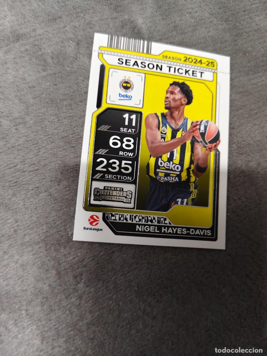 Sammelleidenschaft Sport: 79 NIGEL HAYES-DAVIS FENERBAHCE BEKO ISTANBUL EUROLEAGUE 2025 26 CONTENDERS PANINI 2026 25 BASKE
