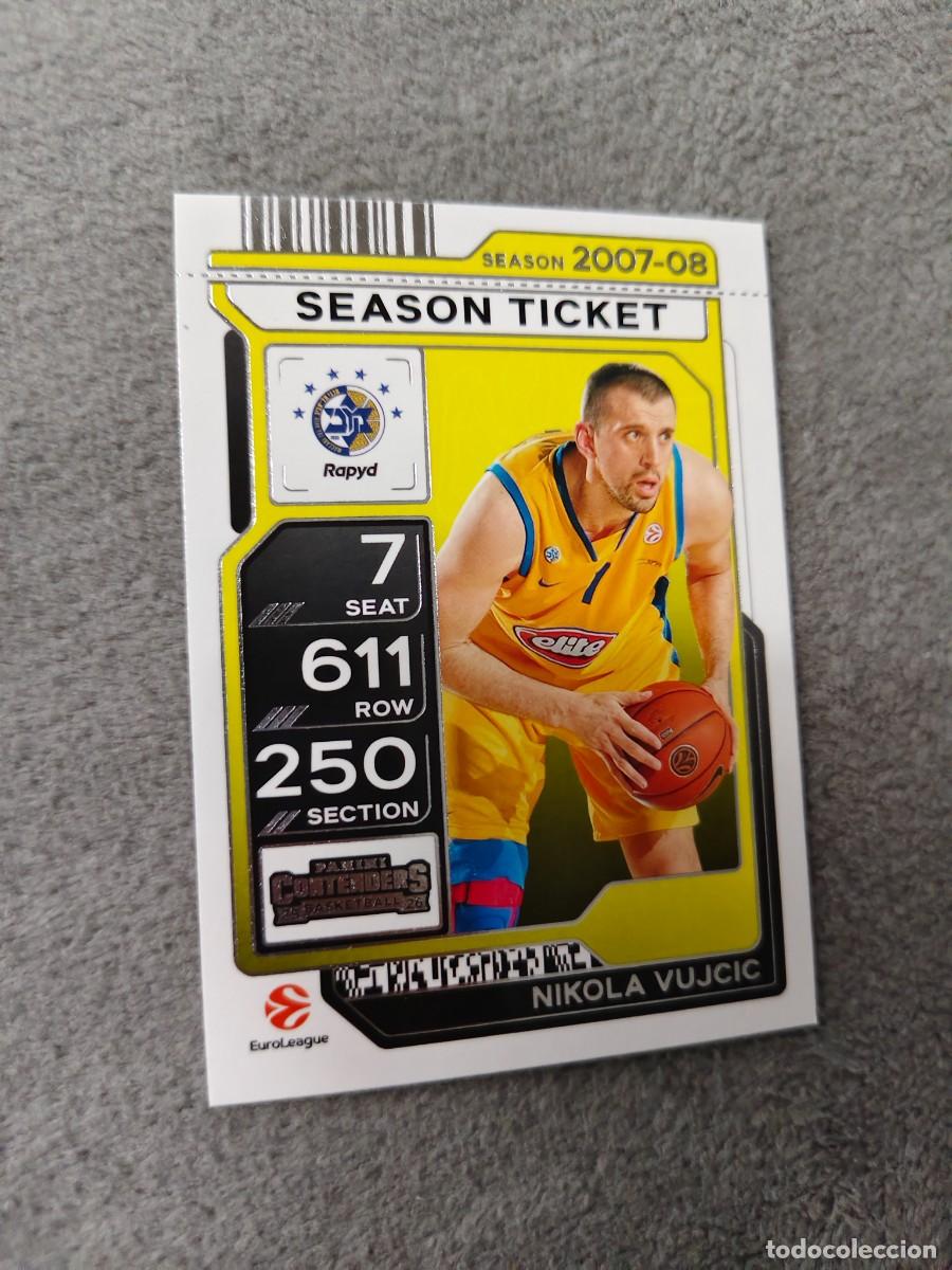 Coleccionismo deportivo: 87 NIKOLA VUJCIC MACCABI RAPYD TEL AVIV EUROLEAGUE 2025 26 CONTENDERS PANINI 2026 25 BASKETBALL