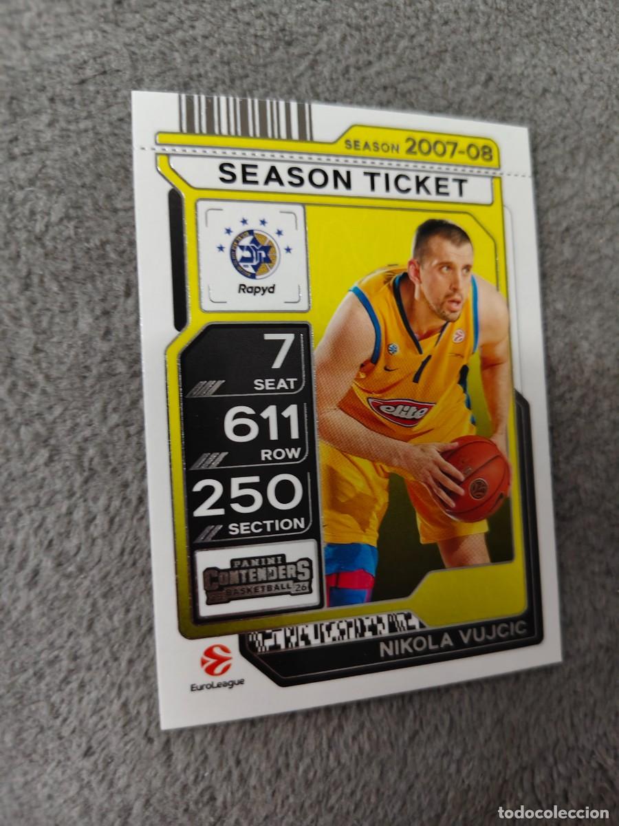 Coleccionismo deportivo: 87 NIKOLA VUJCIC MACCABI RAPYD TEL AVIV EUROLEAGUE 2025 26 CONTENDERS PANINI 2026 25 BASKETBALL
