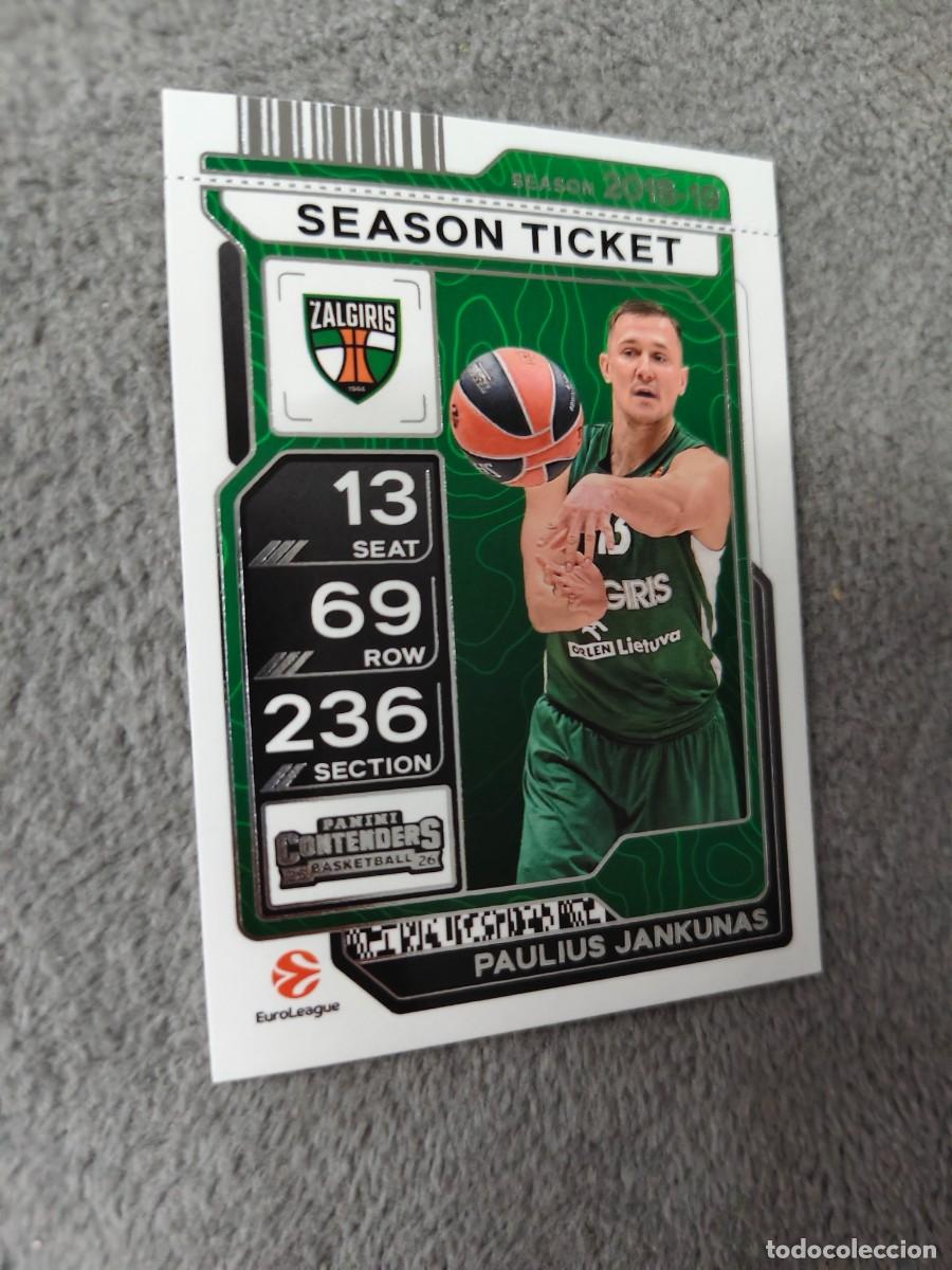Coleccionismo deportivo: 88 PAULIUS JANKUNAS ZALGIRIS KAUNAS EUROLEAGUE 2025 26 CONTENDERS PANINI 2026 25 BASKETBALL