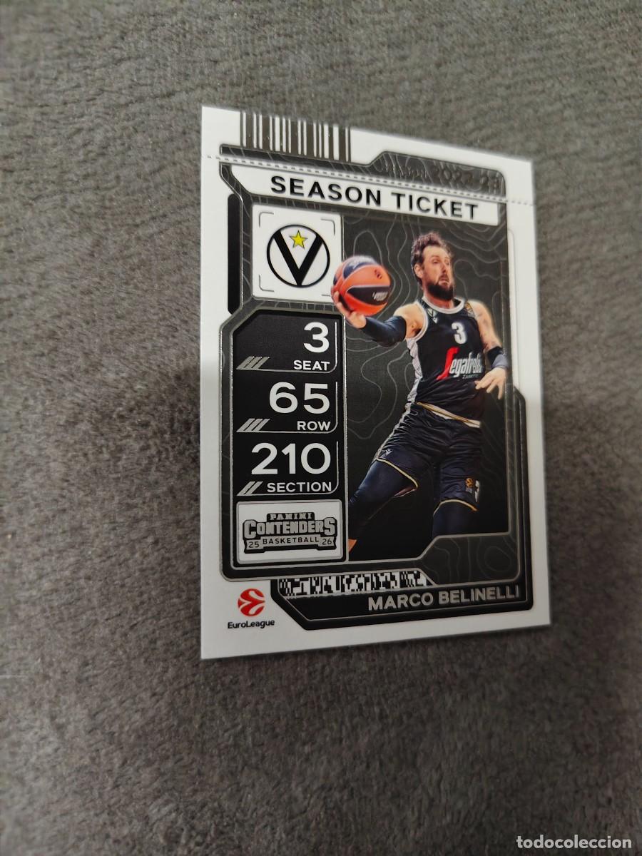 Sports collectibles: 90 MARCO BELINELLI VIRTUS BOLOGNA EUROLEAGUE 2025 26 CONTENDERS PANINI 2026 25 BASKETBALL