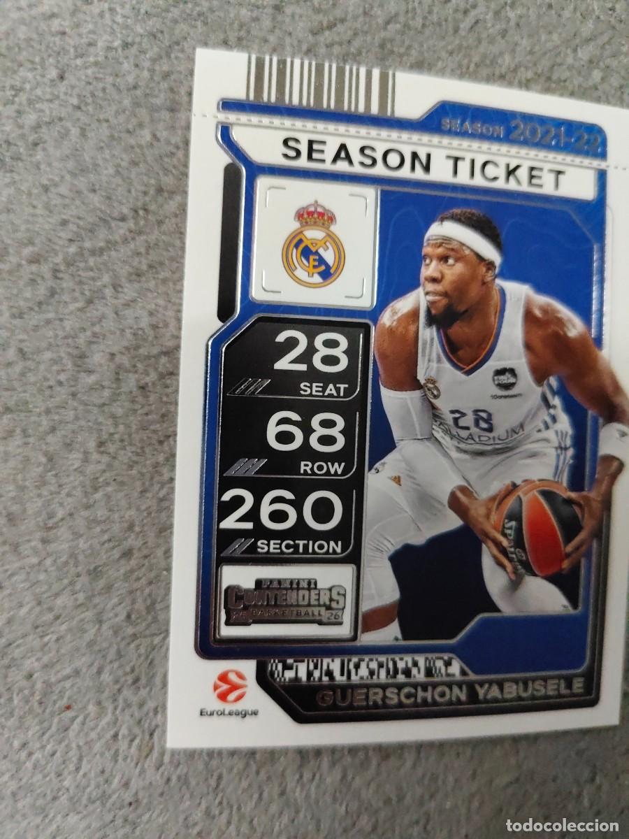 Coleccionismo deportivo: 92 GUERSCHON YABUSELE REAL MADRID EUROLEAGUE 2025 26 CONTENDERS PANINI 2026 25 BASKETBALL