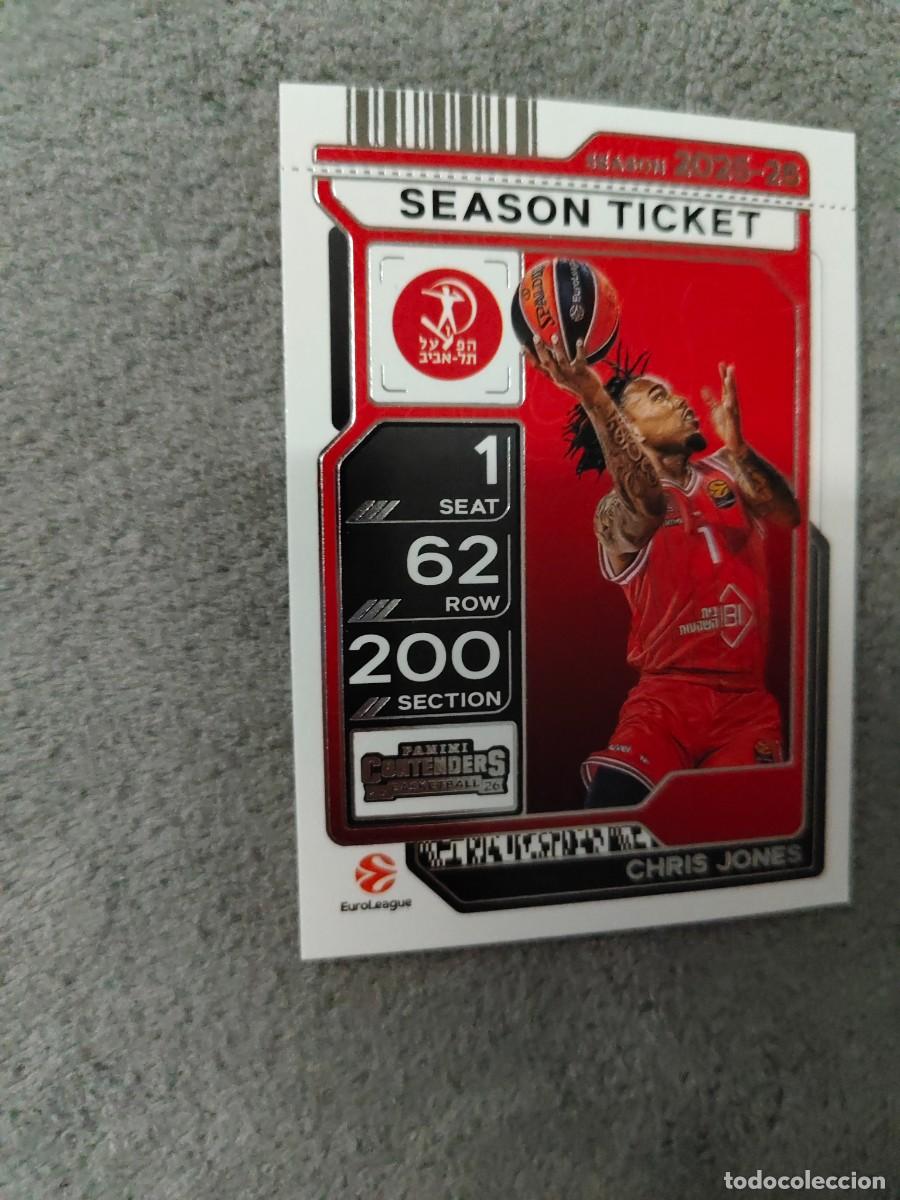 Coleccionismo deportivo: 100 CHRIS JONES HAPOEL IBI TEL AVIV EUROLEAGUE 2025 26 CONTENDERS PANINI 2026 25 BASKETBALL