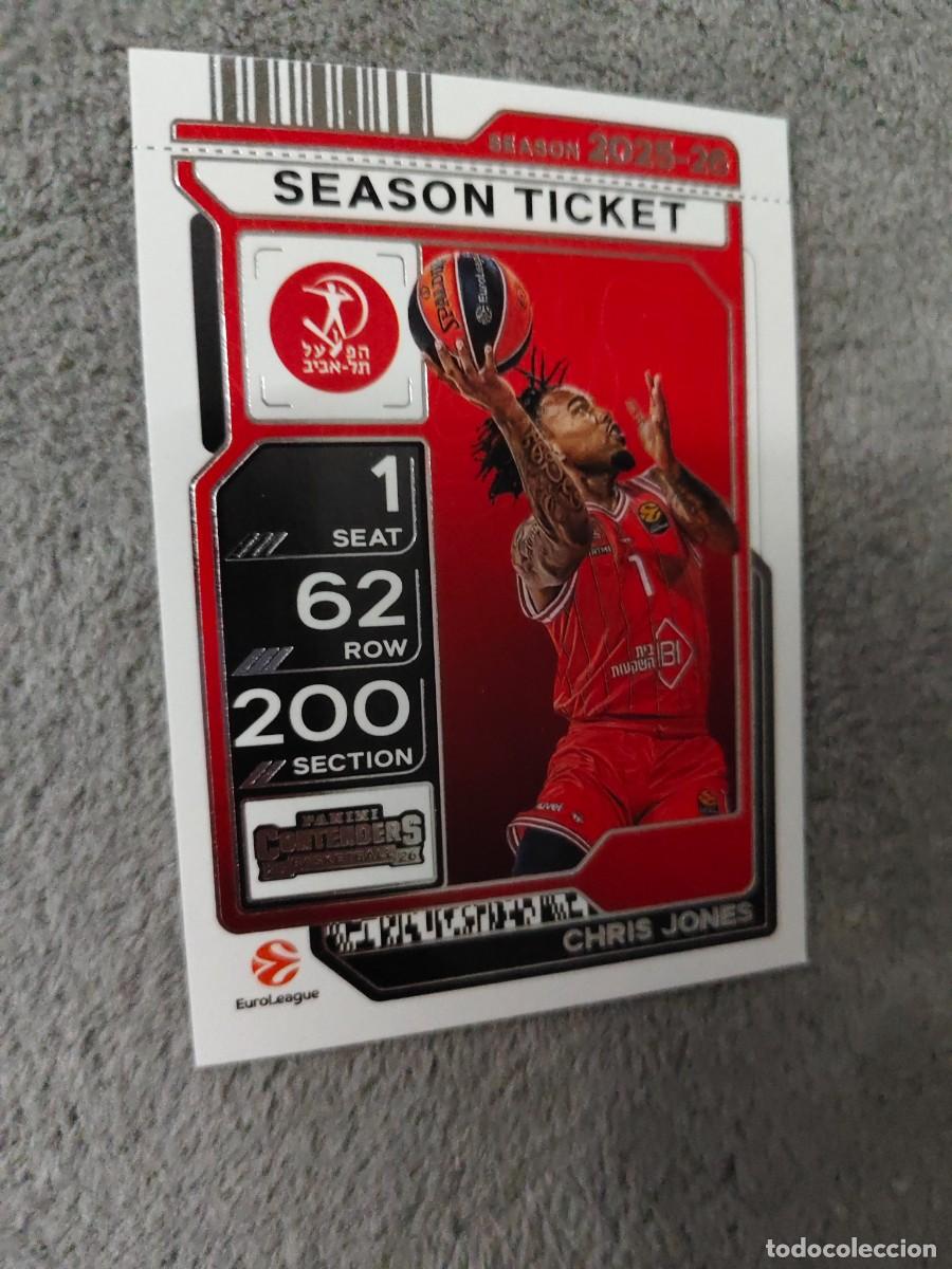 Coleccionismo deportivo: 100 CHRIS JONES HAPOEL IBI TEL AVIV EUROLEAGUE 2025 26 CONTENDERS PANINI 2026 25 BASKETBALL