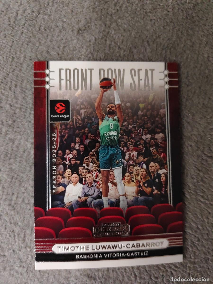 Coleccionismo deportivo: 5 TIMOTHE LUWAWU-CABARROT, KOSNER EUROLEAGUE 2025 26 CONTENDERS FRONT ROW SEAT PANINI 2026 25 BASK