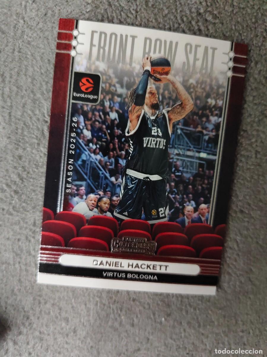 Coleccionismo deportivo: 16 DANIEL HACKETT, VIRTUS BOLOGNA EUROLEAGUE 2025 26 CONTENDERS FRONT ROW SEAT PANINI 2026 25 BASKET