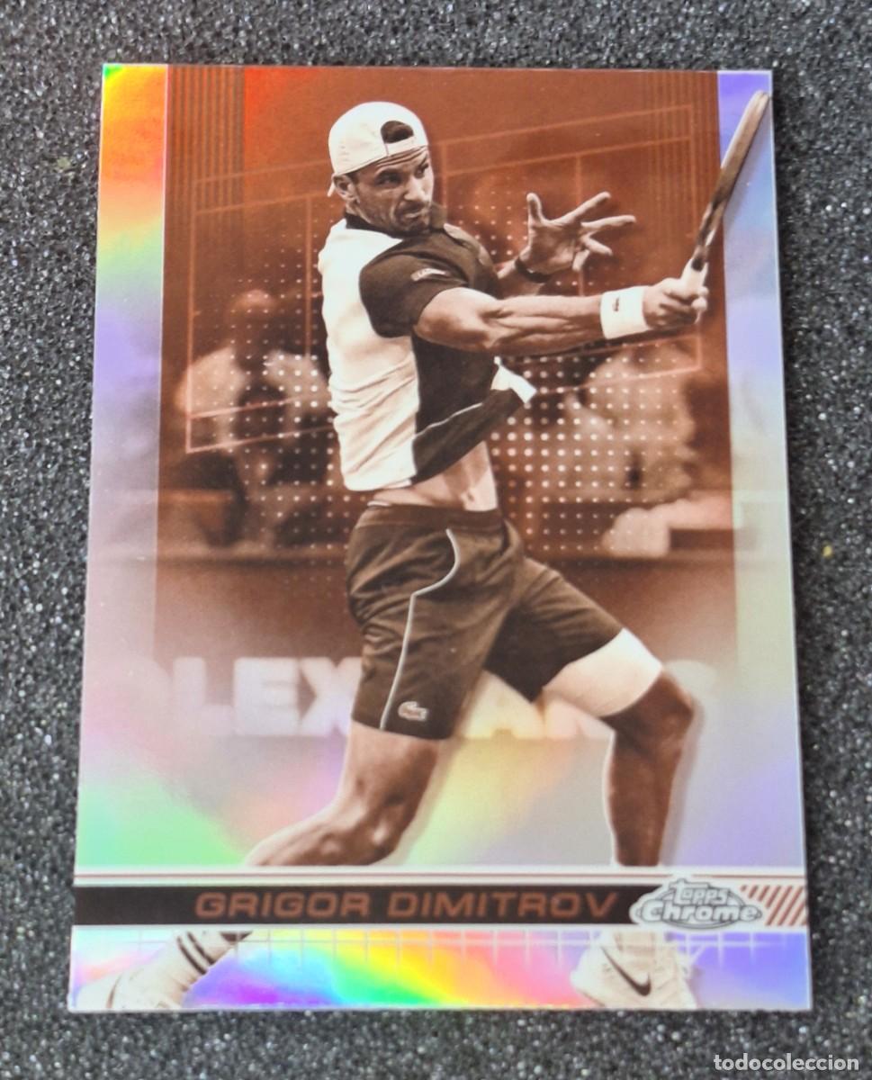 Colecionismo desportivo: Grigor Dimitrov Topps Chrome Tennis 2024 #163 Sepia