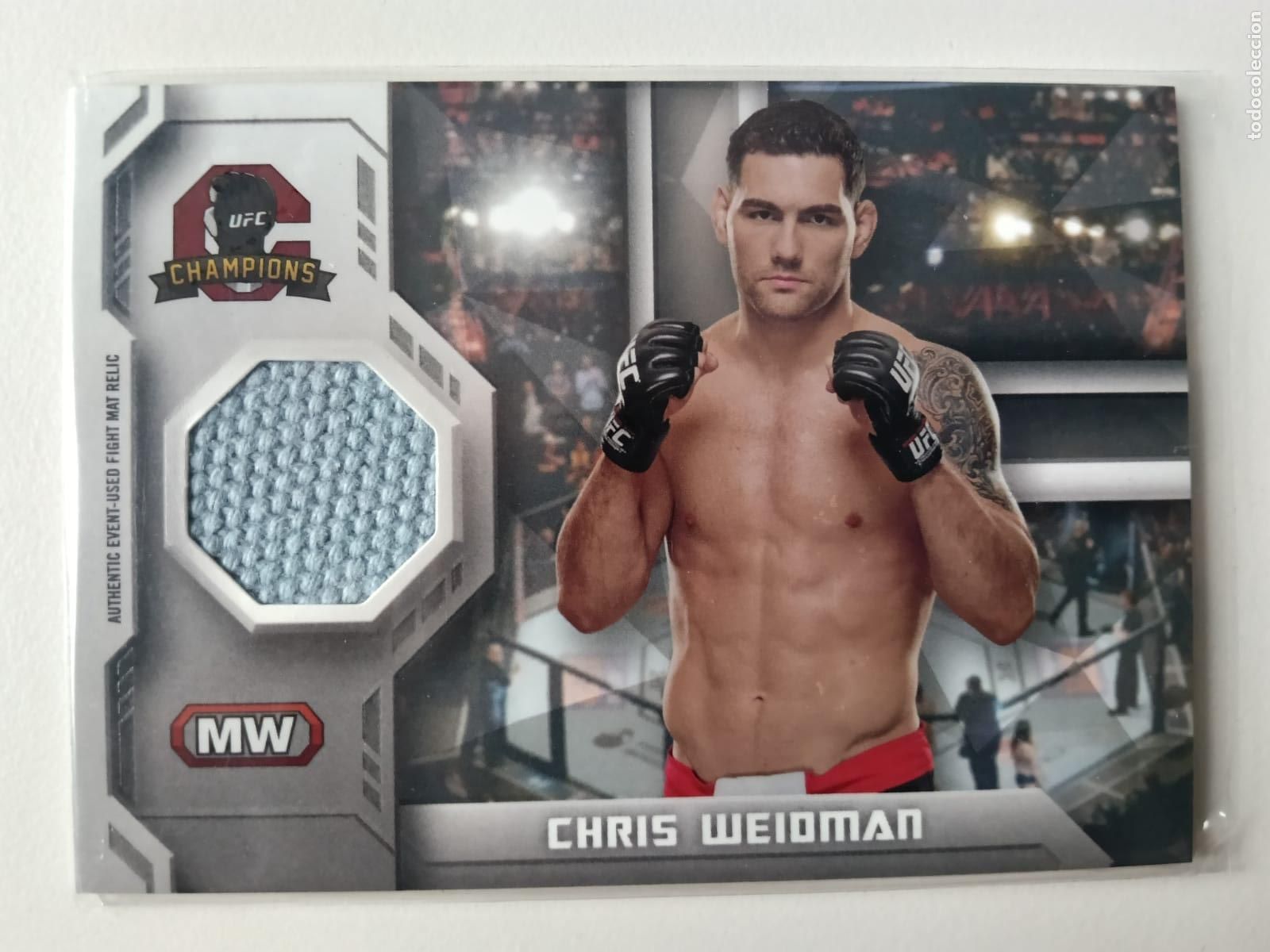 Collezionismo sportivo: CARD RELIQUIA ROPA CHRIS WEIDMAN - UFC - 2014 - TOPPS