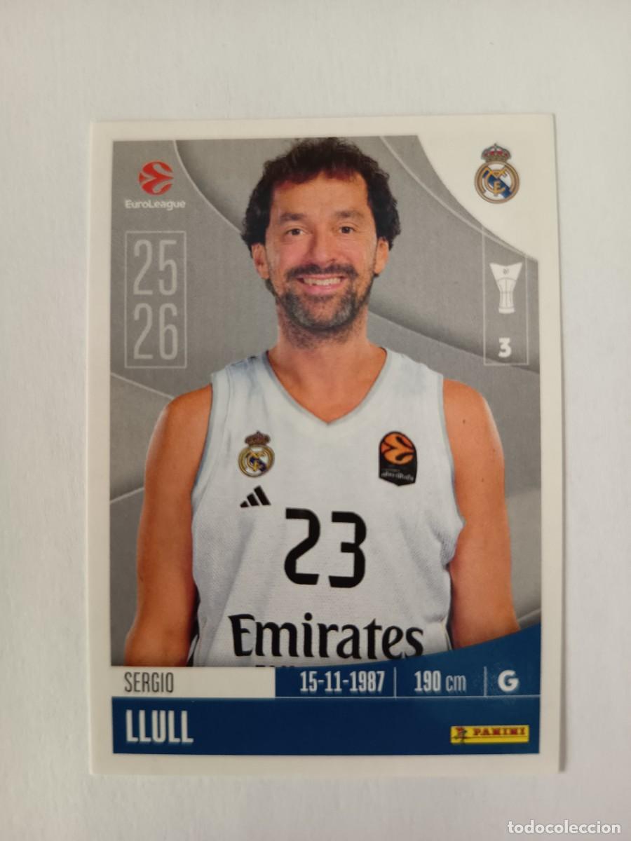 Sports collectibles: CROMO 320 SERGIO LLULL REAL MADRID - EUROLEAGUE 2025 2026 25 26 PANINI EUROLIGA BALONCESTO BASKET