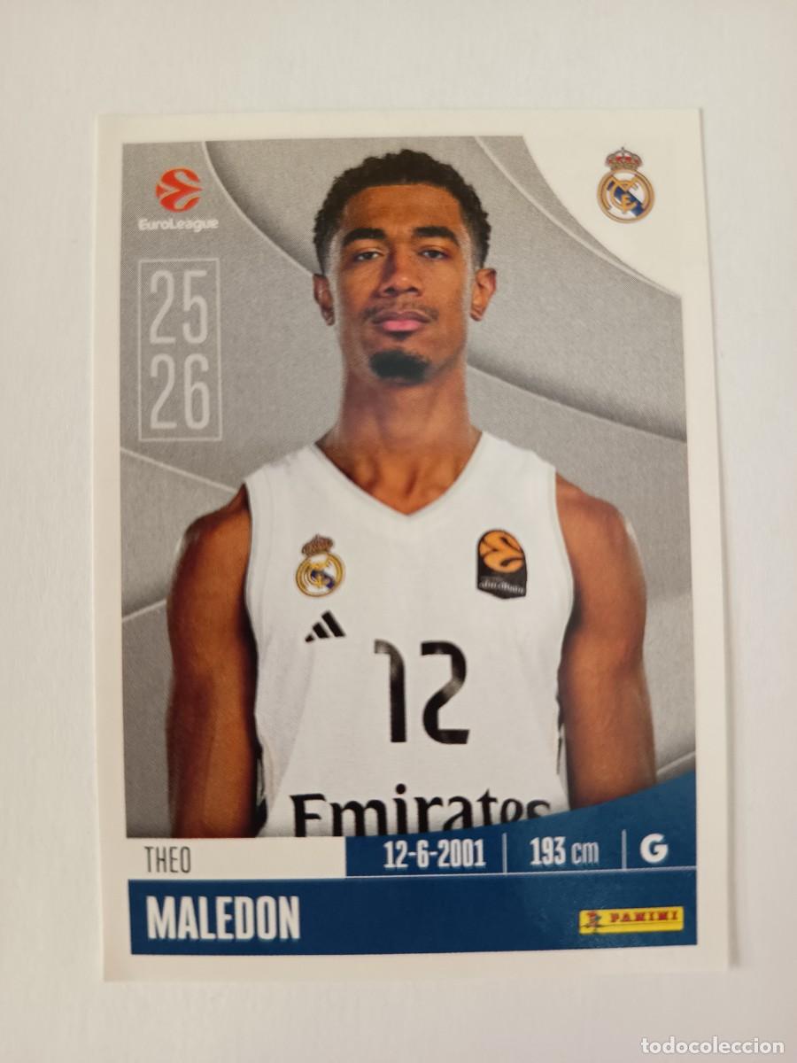 Colecionismo desportivo: CROMO 319 THEO MALEDON REAL MADRID - EUROLEAGUE 2025 2026 25 26 PANINI EUROLIGA BALONCESTO BASKET