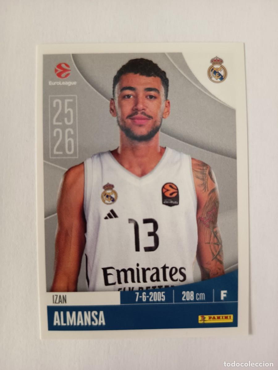 Colecionismo desportivo: CROMO 327 IZAN ALMANSA REAL MADRID - EUROLEAGUE 2025 2026 25 26 PANINI EUROLIGA BALONCESTO BASKET