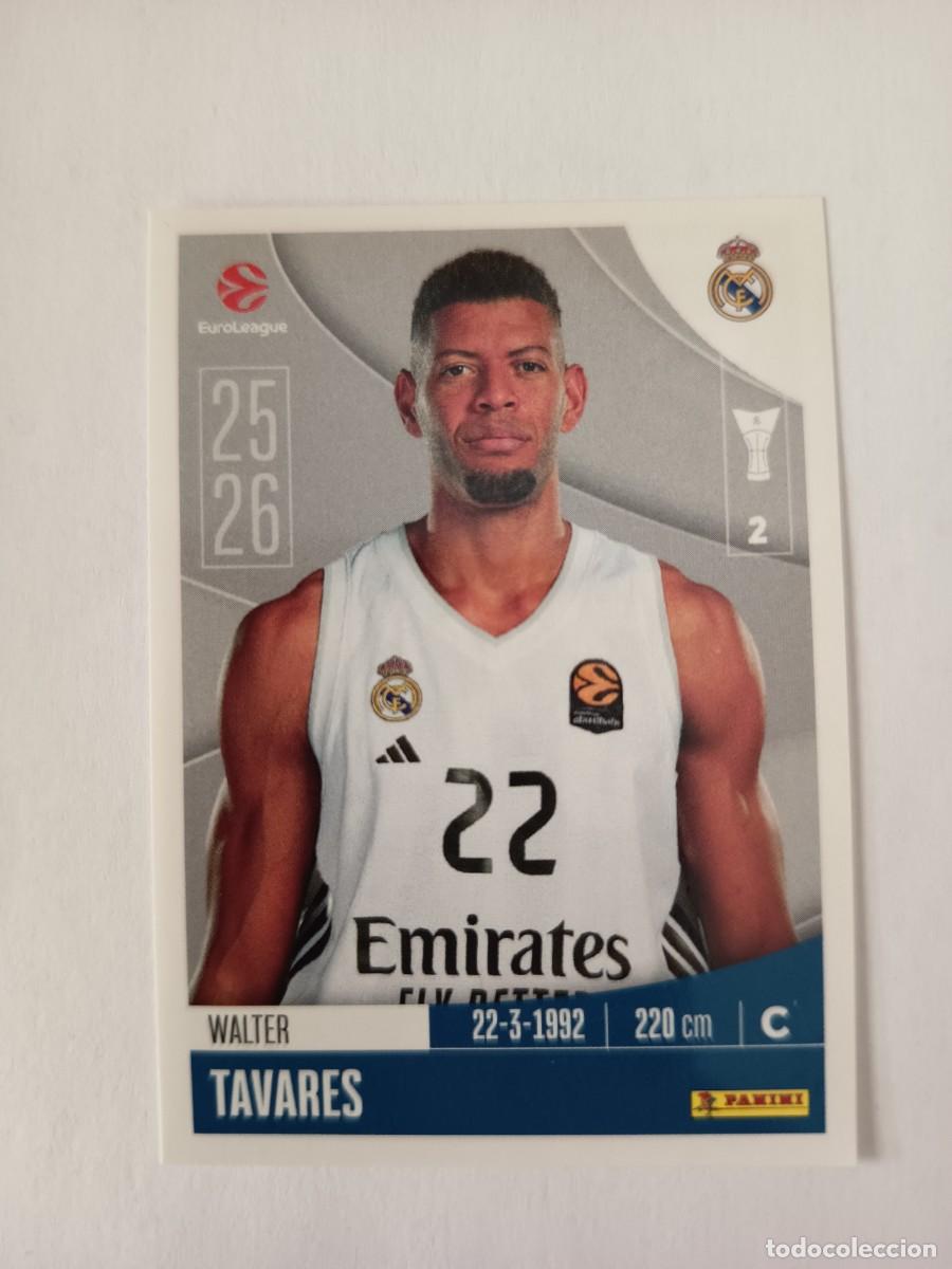 Colecionismo desportivo: CROMO 332 WALTER EDY TAVARES REAL MADRID - EUROLEAGUE 2025 2026 25 26 PANINI EUROLIGA BALONCESTO