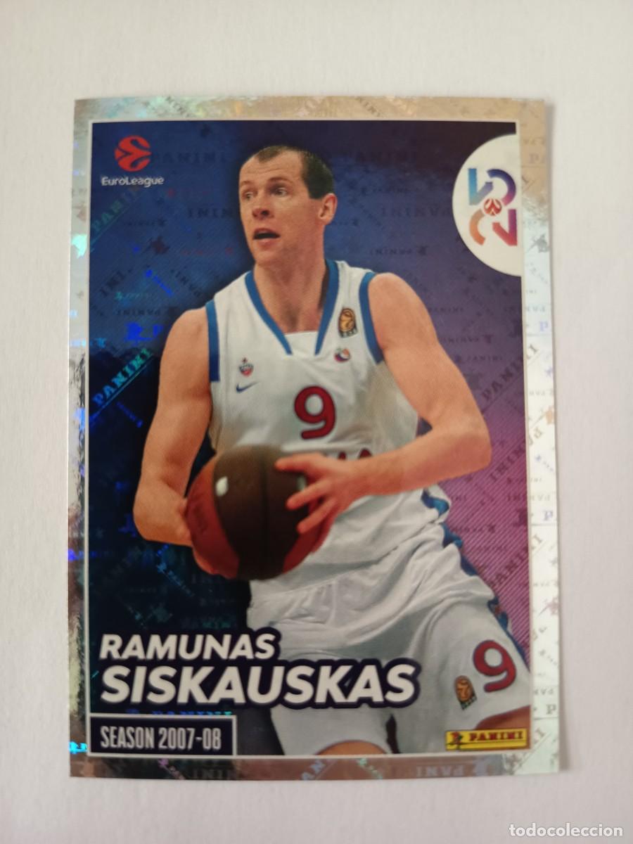 Colecionismo desportivo: CROMO 402 RAMUNAS SISKAUSKAS CSKA 2007 2008 - EUROLEAGUE 2025 2026 25 26 PANINI EUROLIGA BALONCESTO