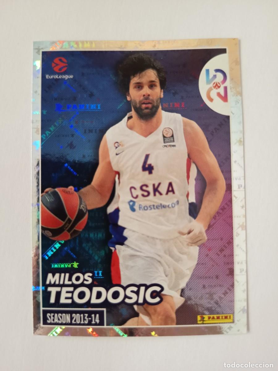 Coleccionismo deportivo: CROMO 411 MILOS TEODOSIC CSKA 2013 2014 - EUROLEAGUE 2025 2026 25 26 PANINI EUROLIGA BALONCESTO