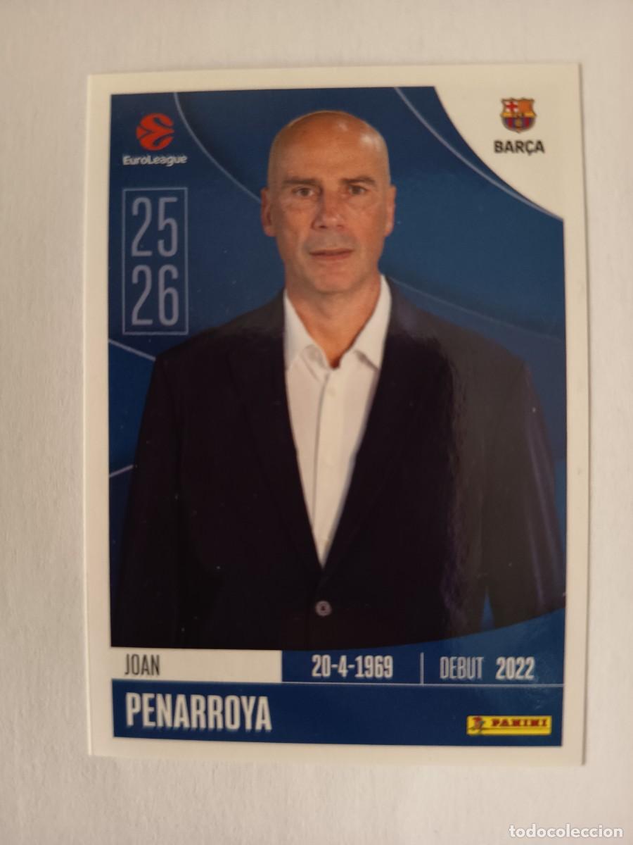 Collezionismo sportivo: CROMO 147 JOAN PE&Ntilde;ARROYA BARCELONA BAR&Ccedil;A ENTRENADOR EUROLEAGUE 2026 25 26 PANINI EUROLIGA BALONCESTO