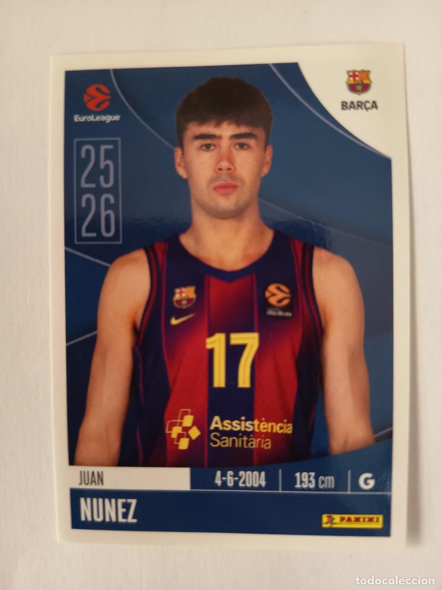 Collezionismo sportivo: CROMO 152 JUAN N&Uacute;&Ntilde;EZ BARCELONA BAR&Ccedil;A - EUROLEAGUE 2026 25 26 PANINI EUROLIGA BALONCESTO BASKETBALL