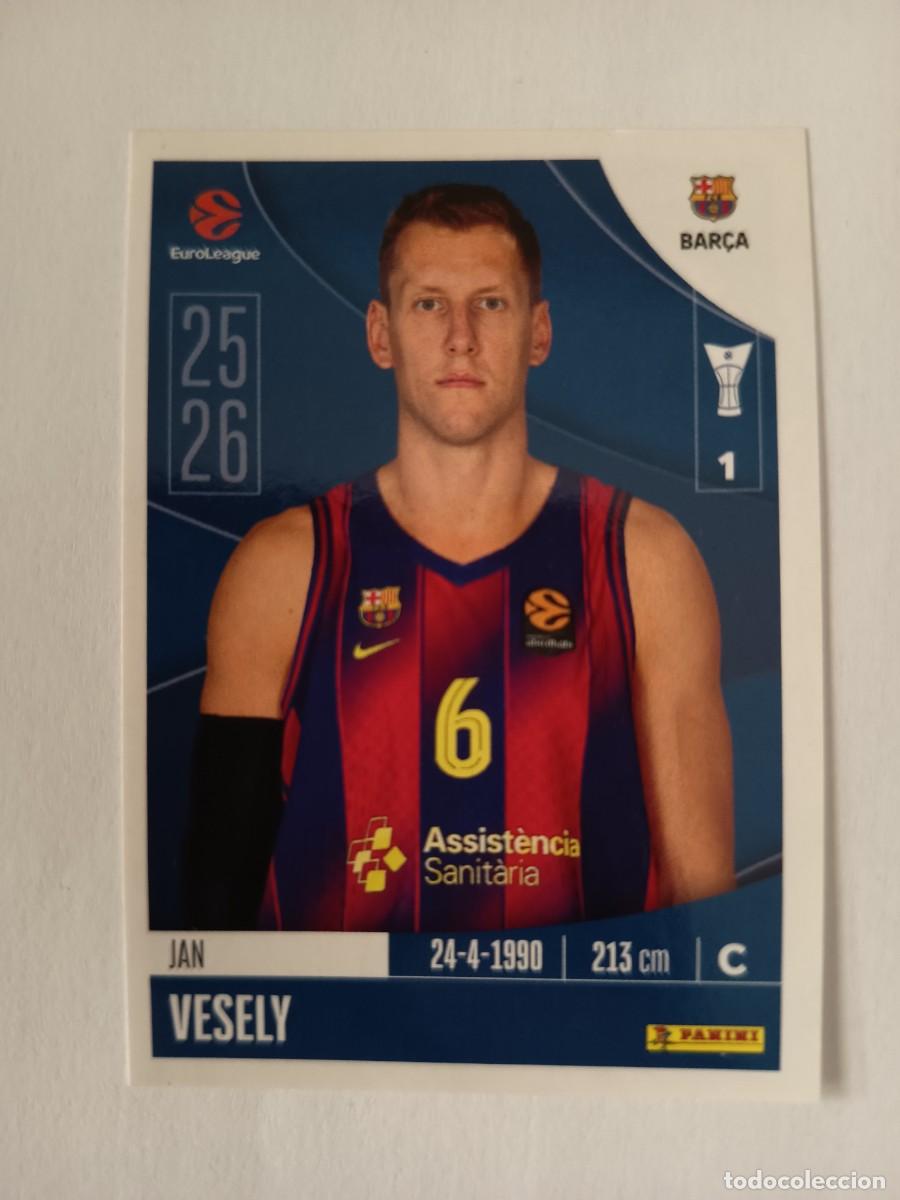 Collezionismo sportivo: CROMO 158 JAN VESELY BARCELONA BAR&Ccedil;A - EUROLEAGUE 2026 25 26 PANINI EUROLIGA BALONCESTO BASKETBALL