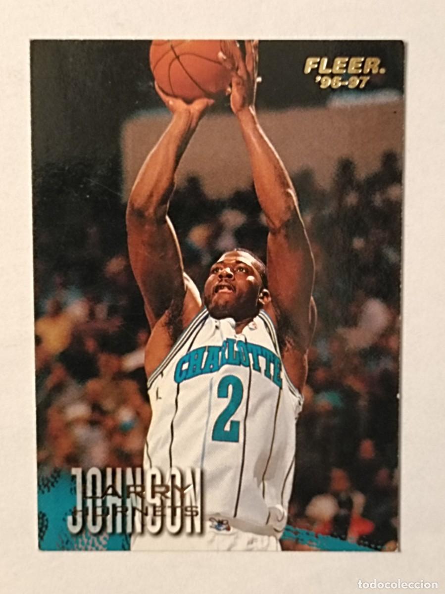 Colecionismo desportivo: #11 LARRY JOHNSON (CHARLOTTE HORNETS) CARDS NBA 96/97 FLEER