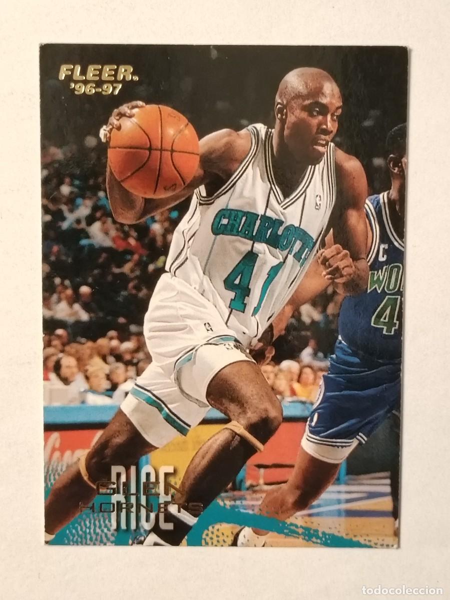 Colecionismo desportivo: #12 GLEN RICE (CHARLOTTE HORNETS) CARDS NBA 96/97 FLEER