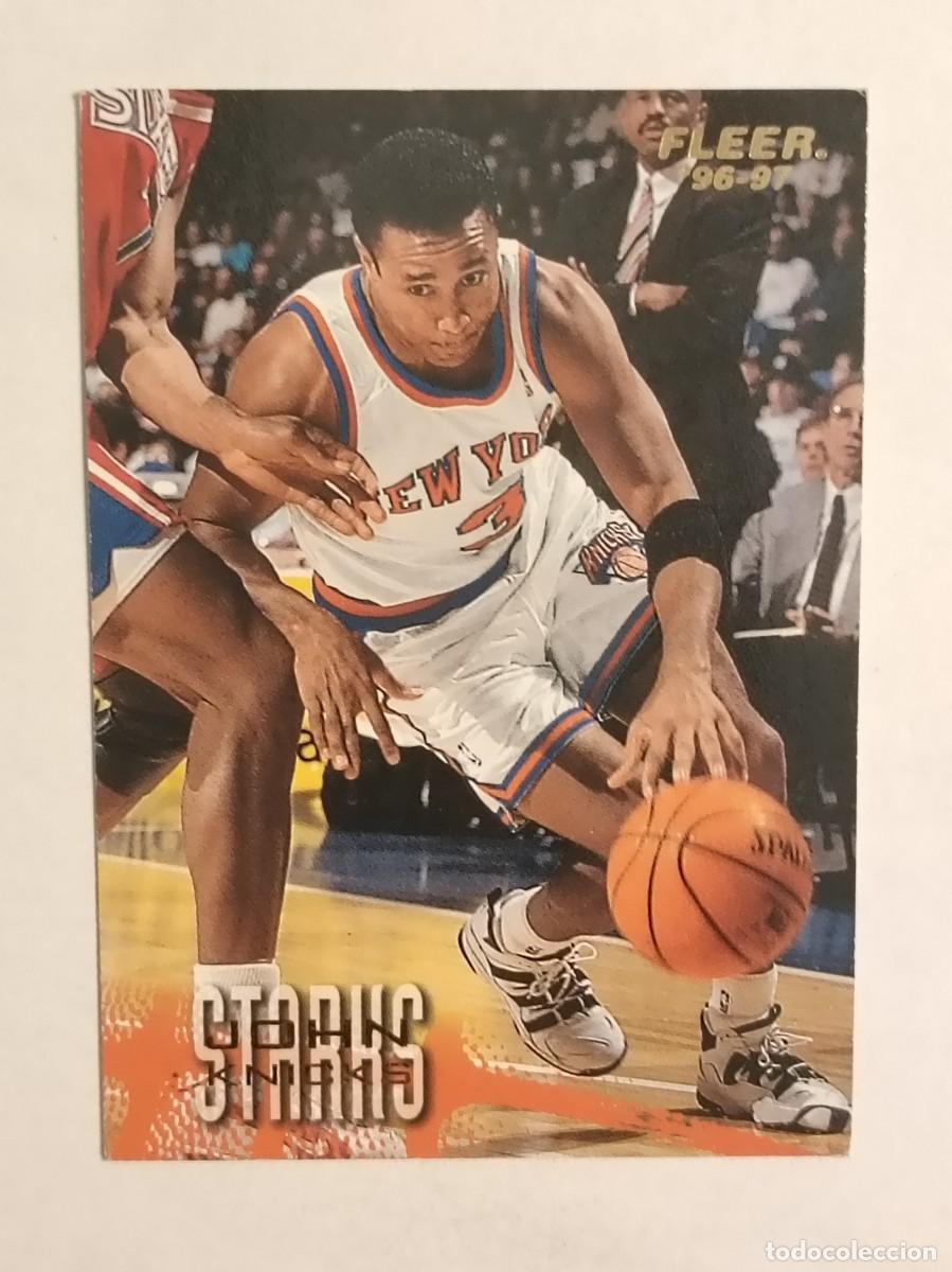 Coleccionismo deportivo: #75 JOHN STARKS (NEW YORK KNICKS) CARDS NBA 96/97 FLEER