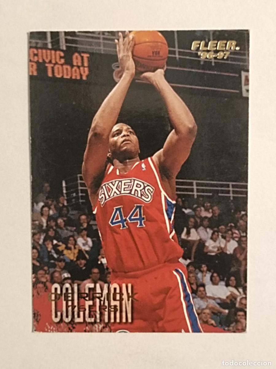 Coleccionismo deportivo: #81 DERRICK COLEMAN (PHILADELPHIA 76ERS) CARDS NBA 96/97 FLEER