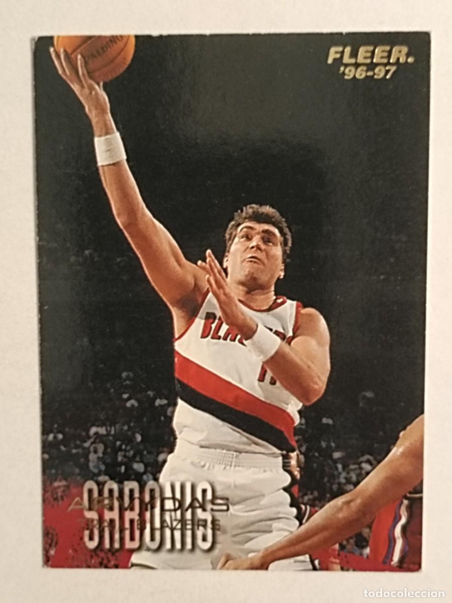 Coleccionismo deportivo: #90 ARVYDAS SABONIS (PORTLAND TRAIL BLAZERS) CARDS NBA 96/97 FLEER