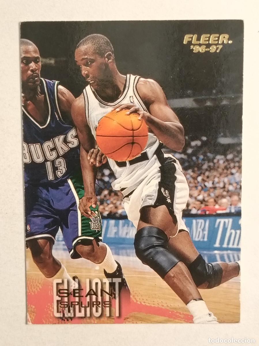 Coleccionismo deportivo: #98 SEAN ELLIOTT (SAN ANTONIO SPURS) CARDS NBA 96/97 FLEER