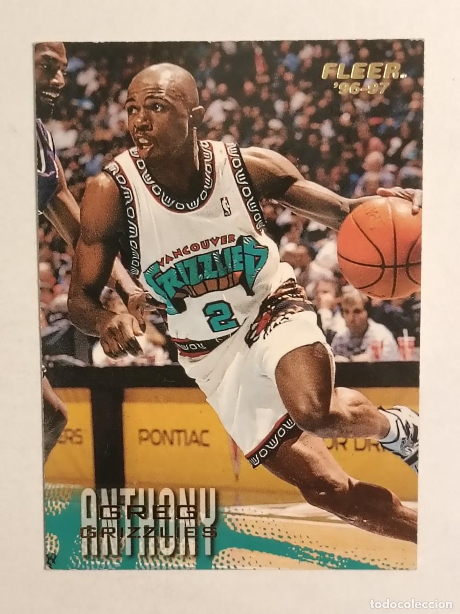 Colecionismo desportivo: #112 GREG ANTHONY (VANCOUVER GRIZZLIES) CARDS NBA 96/97 FLEER