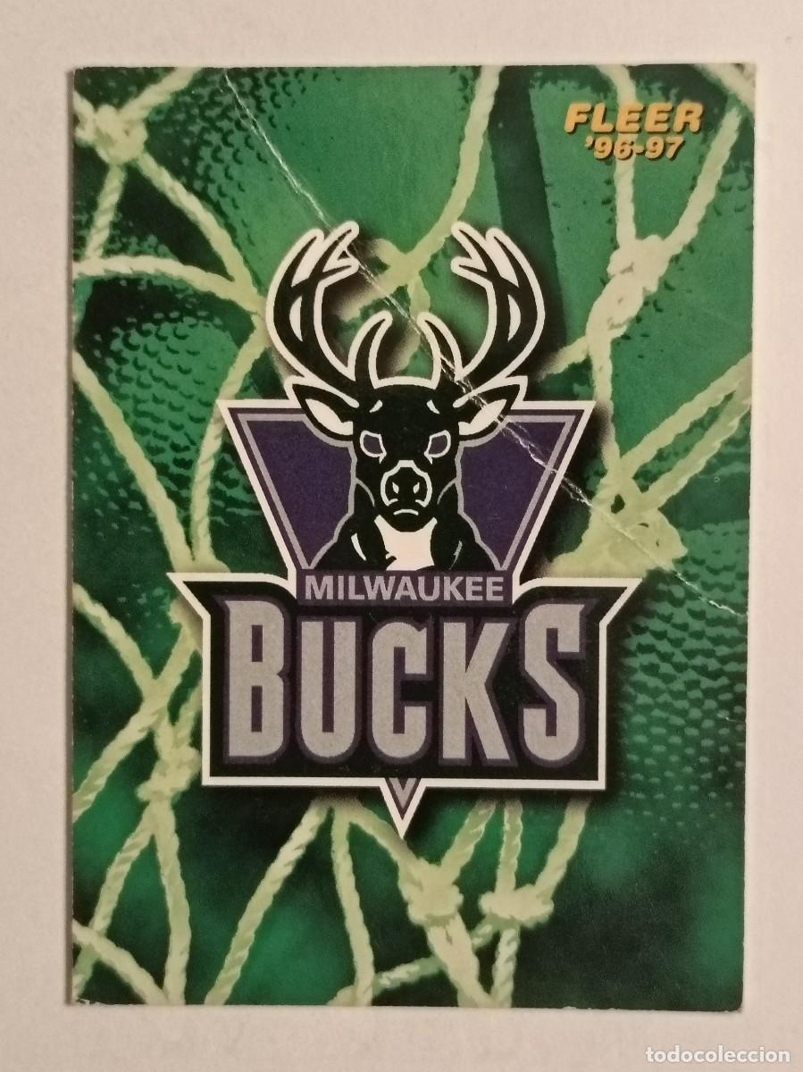 Coleccionismo deportivo: #165 ESCUDO (MILWAUKEE BUCKS) CARDS NBA 96/97 FLEER