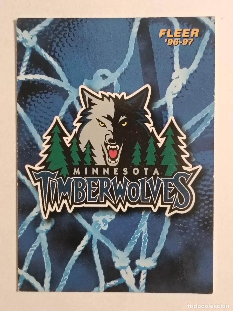 Coleccionismo deportivo: #166 ESCUDO (MINNESOTA TIMBERWOLVES) CARDS NBA 96/97 FLEER