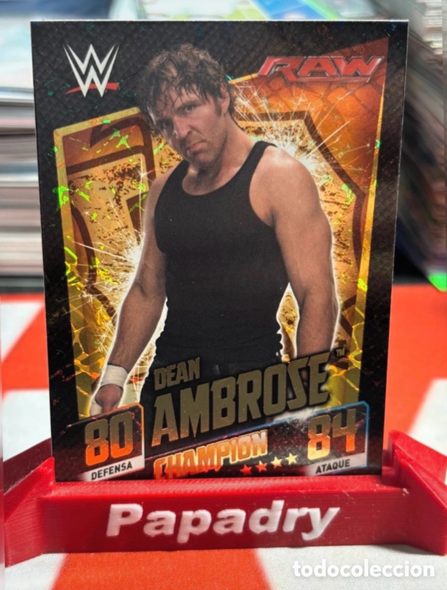 Coleccionismo deportivo: WWE DEAN AMBROSE SLAM ATTAX THEN NOW FOREVER 2015 CHAMPION WRESTLING CARD 16
