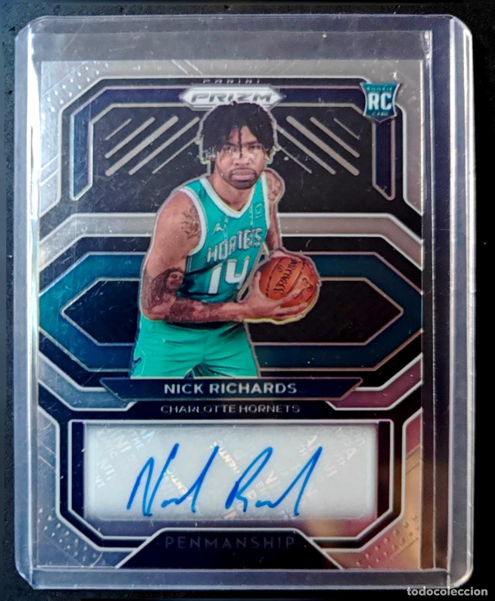 Coleccionismo deportivo: RP-NRS Nick Richards - Charlotte Hornets - Signature Penmanship - PANINI PRIZM Basketball 2020 2021