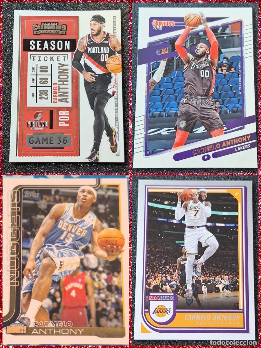 Coleccionismo deportivo: Carmelo Anthony Lakers Portland Nuggets Panini Topps Hoops Donruss Basketball