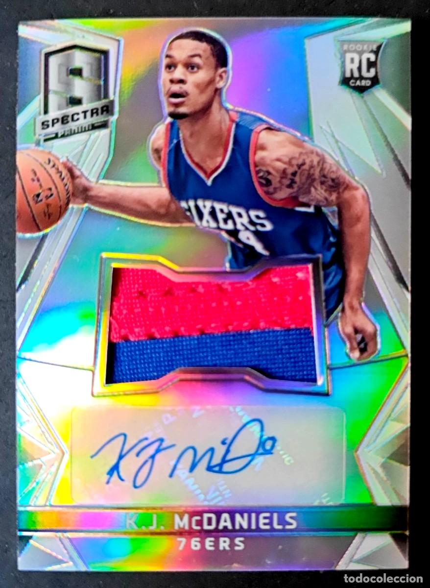 Sports collectibles: 126 K.J. McDaniels - 76ers Philadelphia - Autographs Memorabilia - PANINI Spectra Basketball 2015