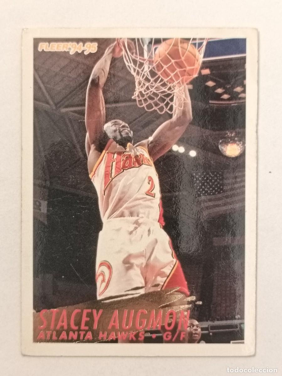 Sports collectibles: #1 STACEY AUGMON (ATLANTA HAWKS) CARDS NBA 94/95 FLEER EUROPEAN